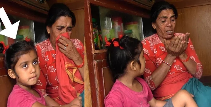 आमा बावुले फालेकी नानीलाई मकै बेचेर पाल्दै हजुरआमा