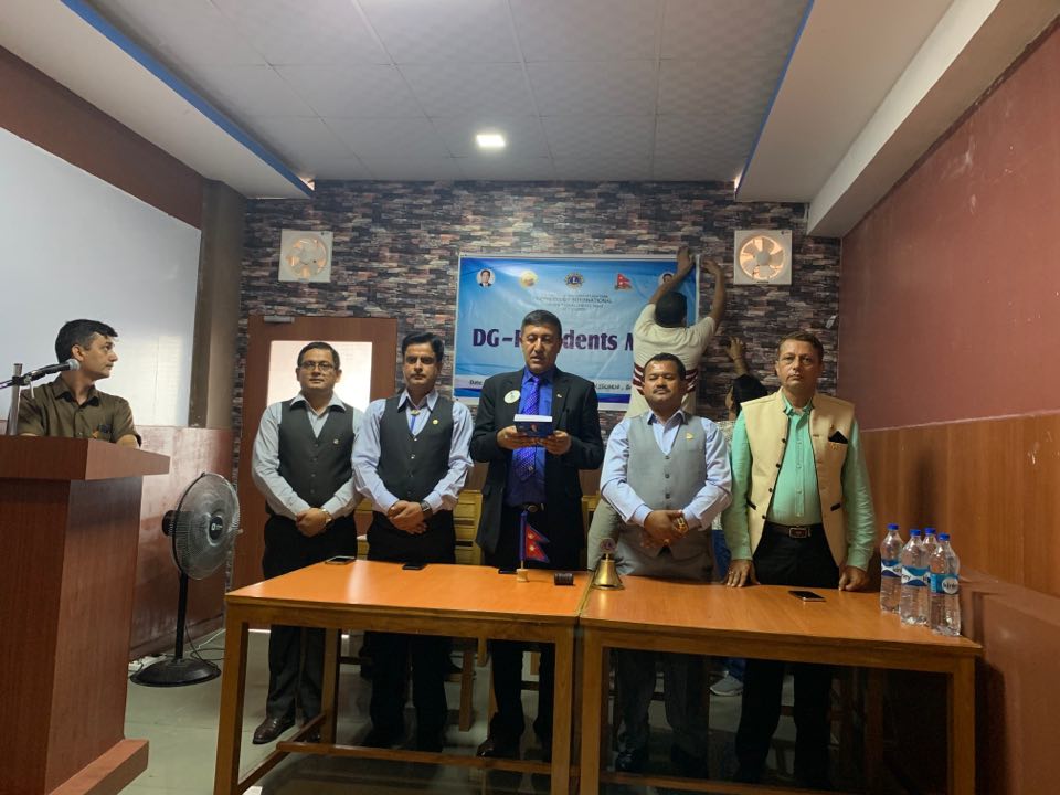 लायन्स क्लव अफ इन्टरनेशल ३२५ ए वान का उच्च लिडरहरु दमकमा