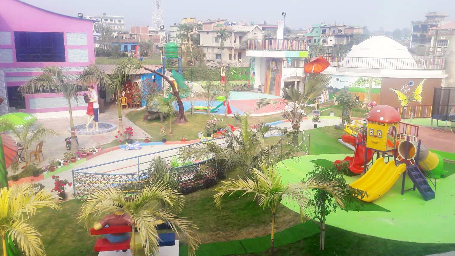 बेलवारीमा पर्यटकहरुलाई आकर्षित गर्ने फन पार्क निर्माण