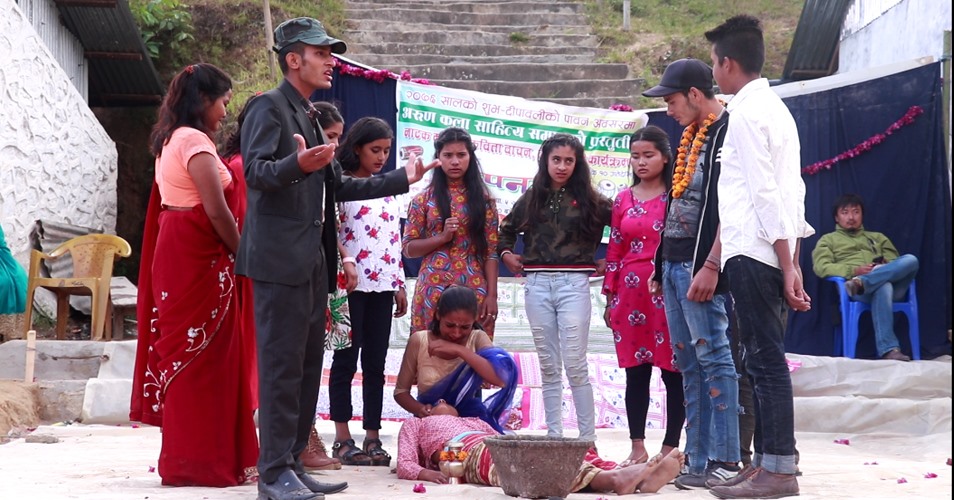 अरुणकला साहित्य समाजकाे आयाेजनामा नाटक “सपना” मञ्चन