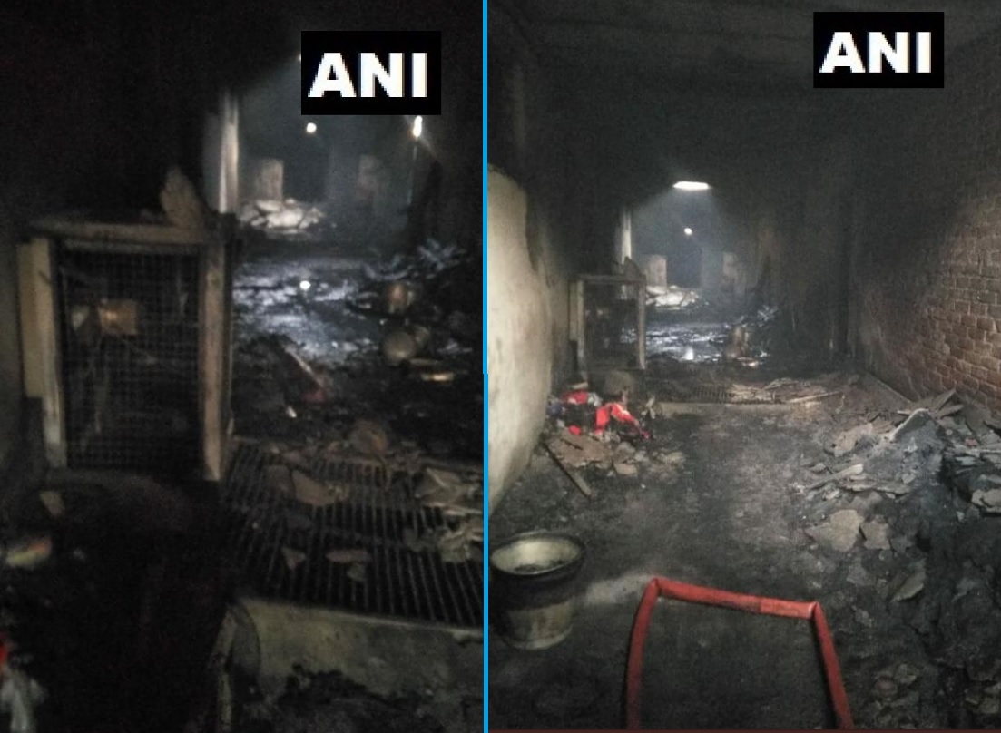 खाद्यान्नको गोदाममा आगो लाग्दा ४३ जनाको मृत्यु