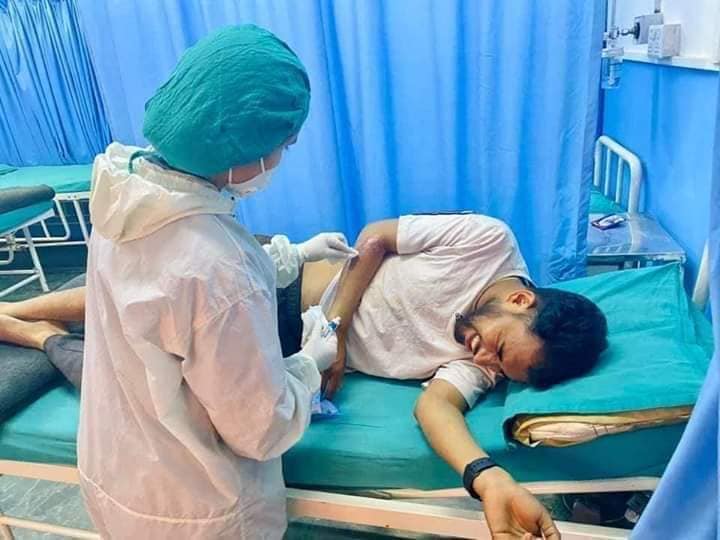 भाग्य न्यौपाने मोटरसाइकल दु’र्घटनामा परि घाइते