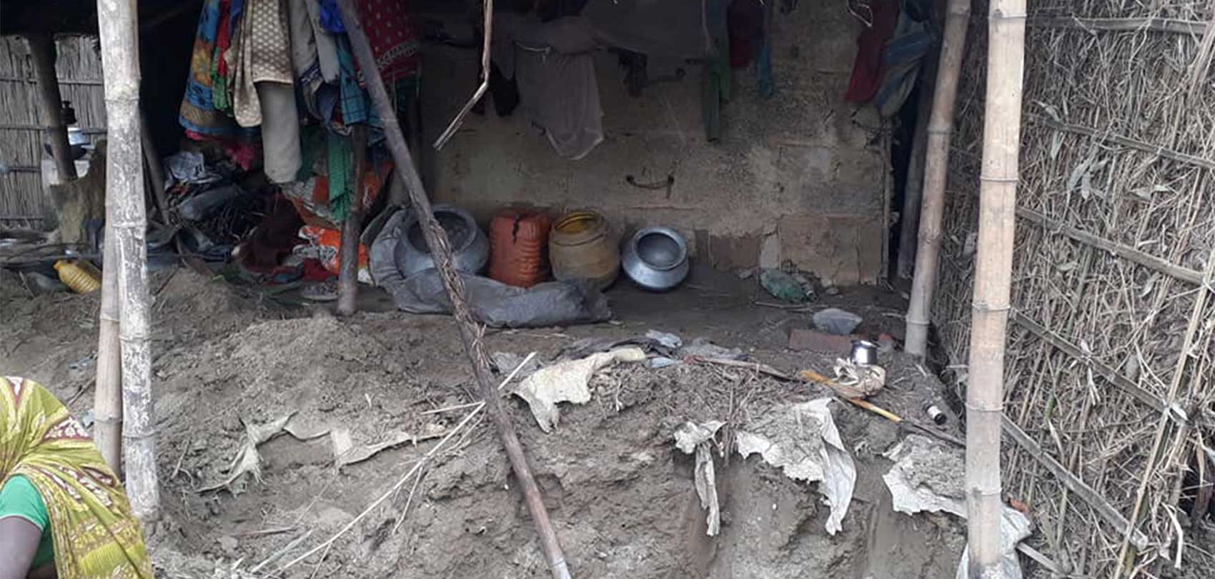 वडा कार्यालयले २५ घर भत्काइदियो दलित परिवारको बिचल्ली