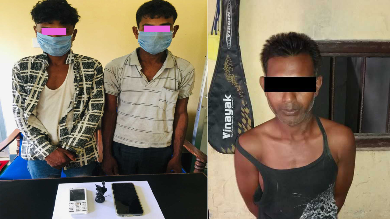 ब्राउनसुगर सहित ३ भारतीय नागरिक झापामा पक्राउ