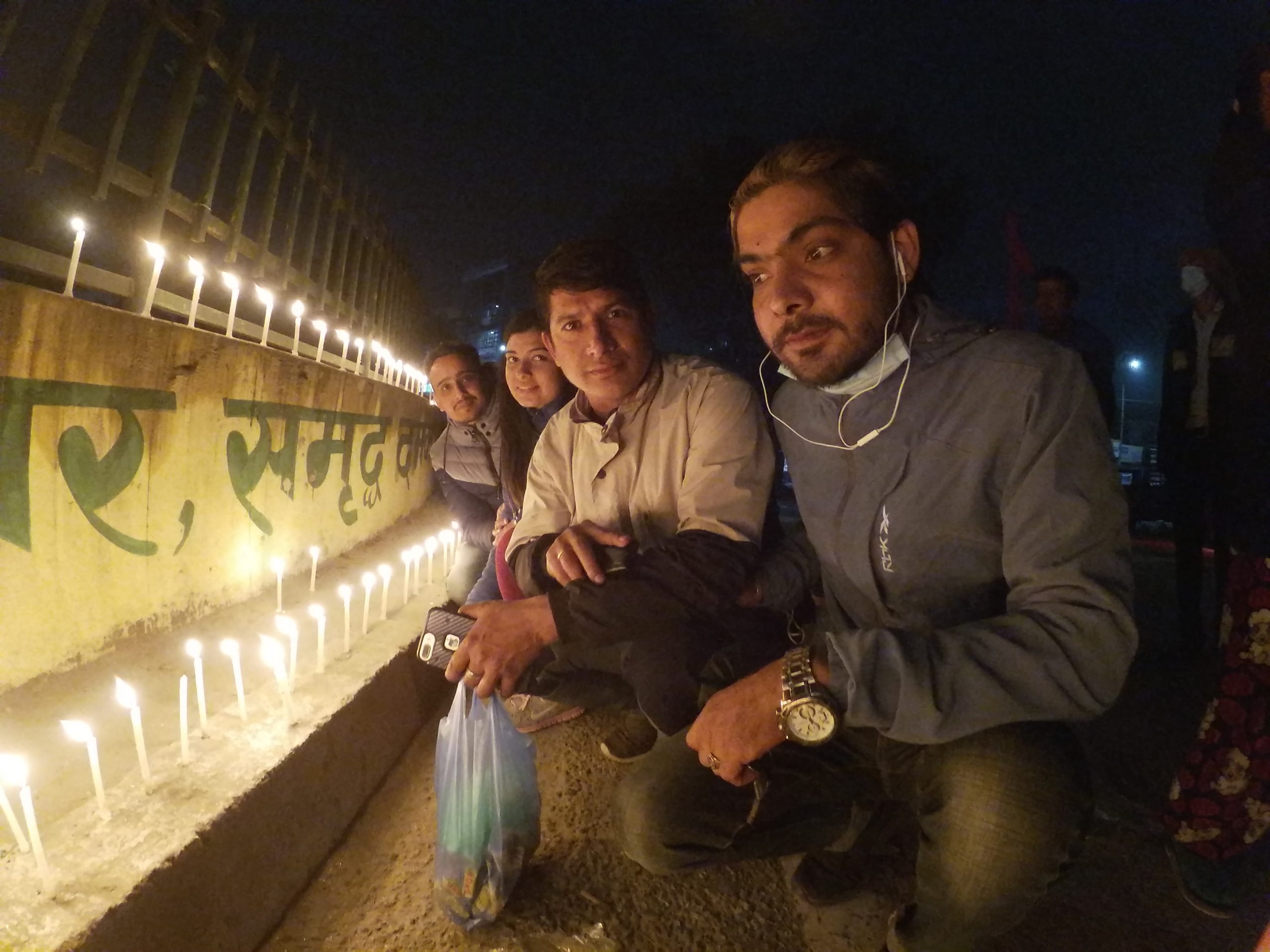 दमकका चोक चोकमा दीप प्रज्वलन