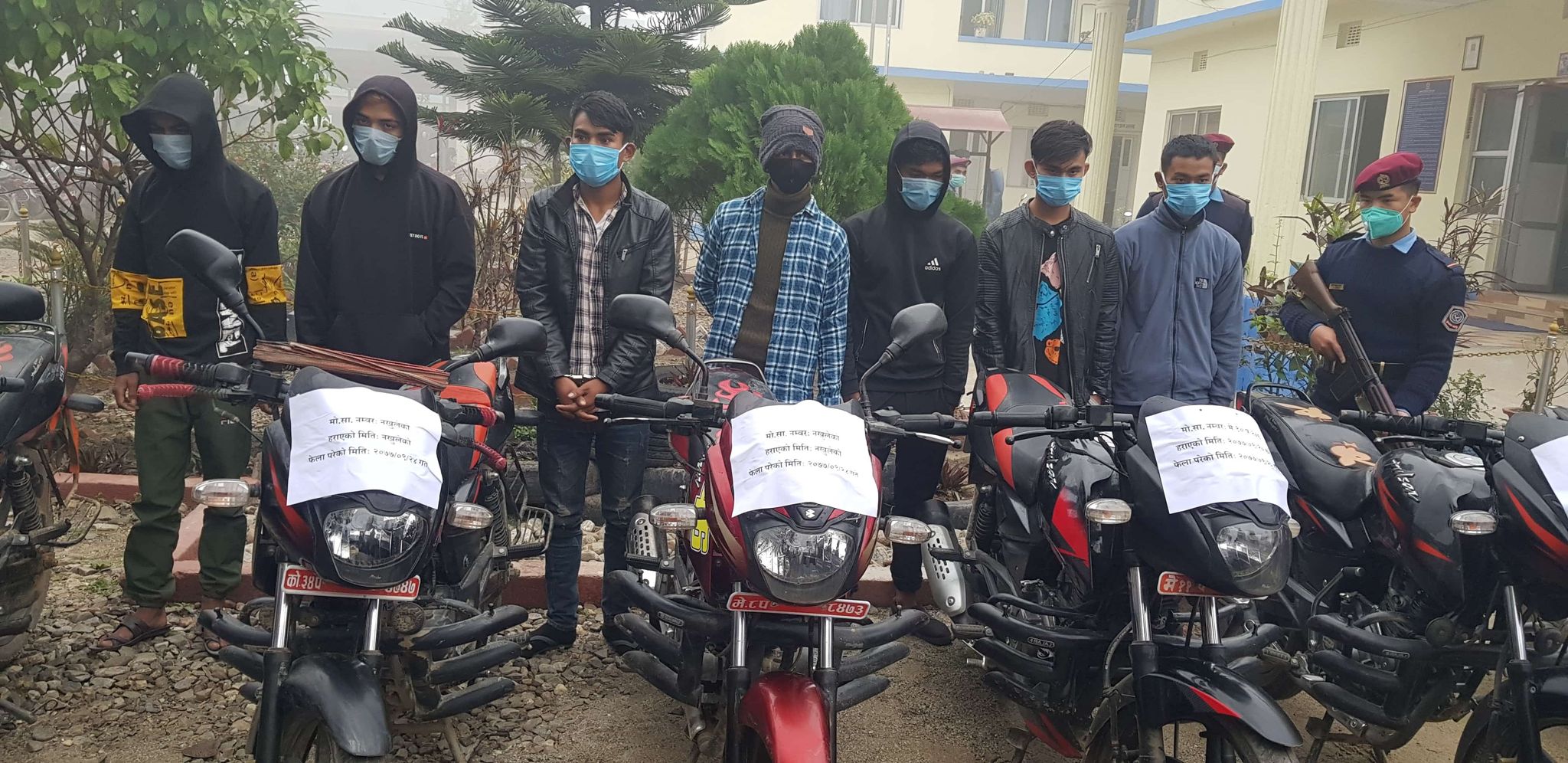 मोटरसाईकल चोरीमा संलग्न ७ जना पक्राउ