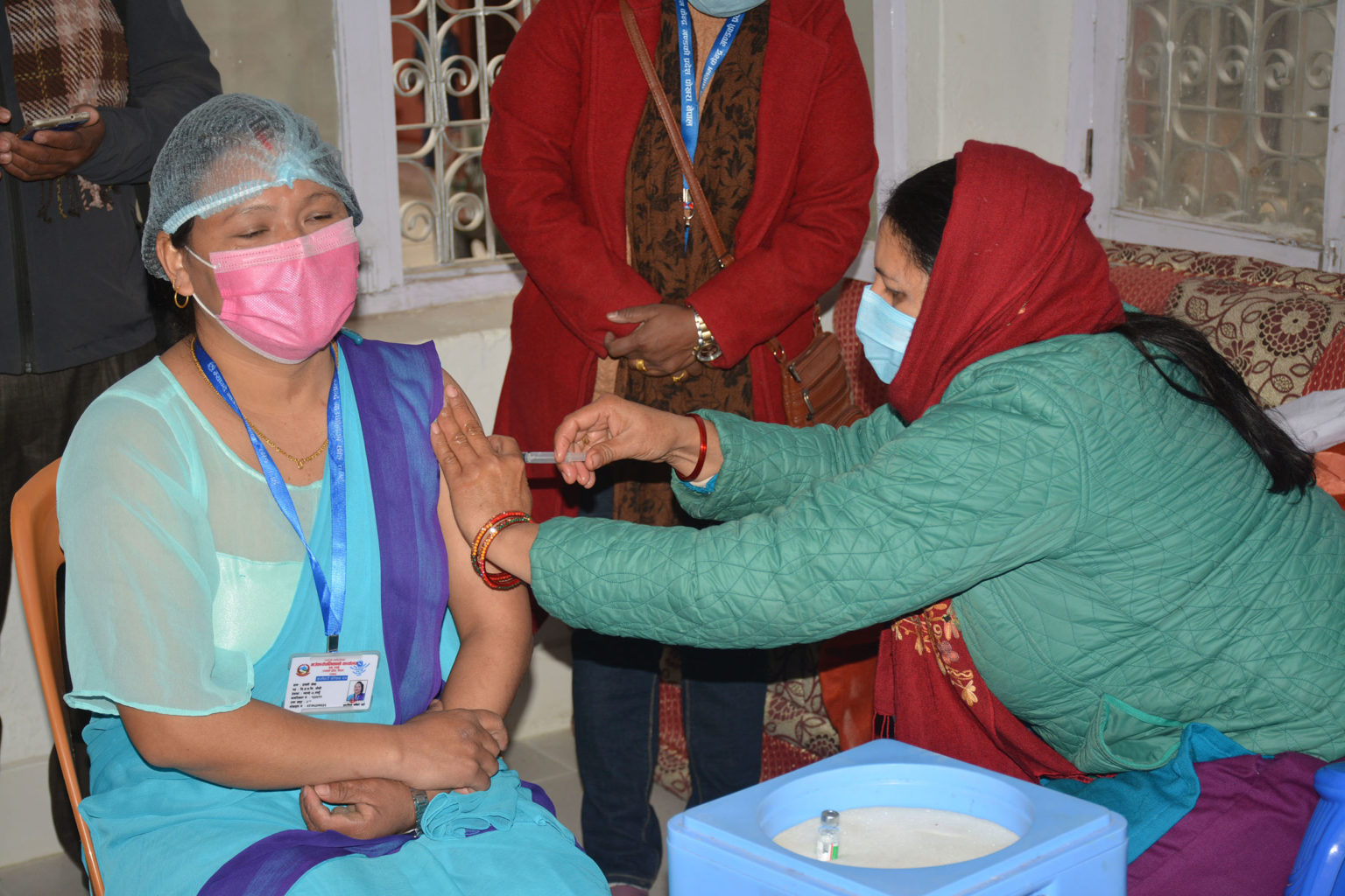 नेपालमा ८८ हजार ७ जना फ्रन्टलाइनरले लगाए कोरोना खोप