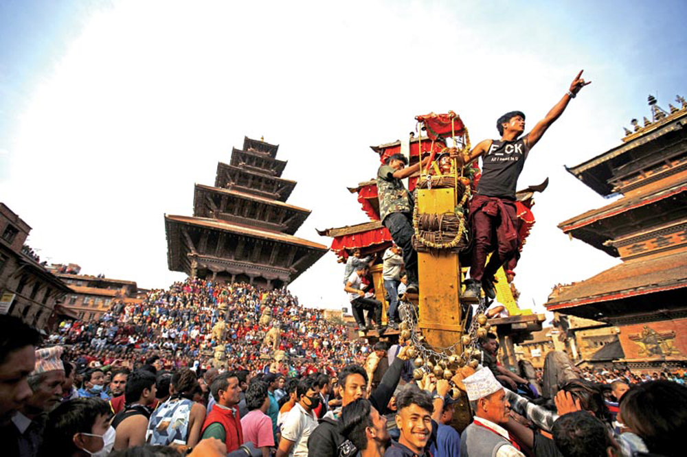 भक्तपुरको बिस्केट जात्रामा यस वर्ष पनि रथ तान्न नपाइने