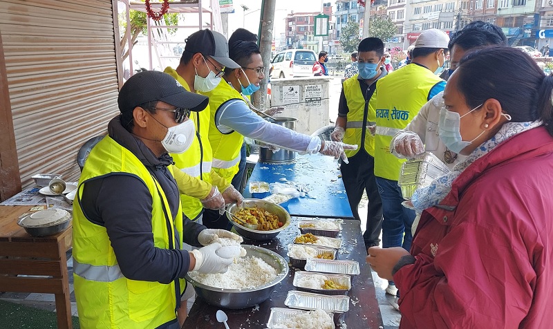कोरोना सङ्क्रमित बिरामीलाई निःशुल्क खानाको व्यवस्था