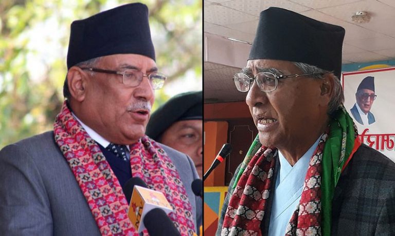 मन्त्रालय बाँडफाँड छलफल गर्न प्रचण्ड बालुवाटारमा