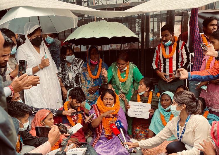 बाँकेबाट आएका महिला अधिकारकर्मी र सरकारबीच सहमति