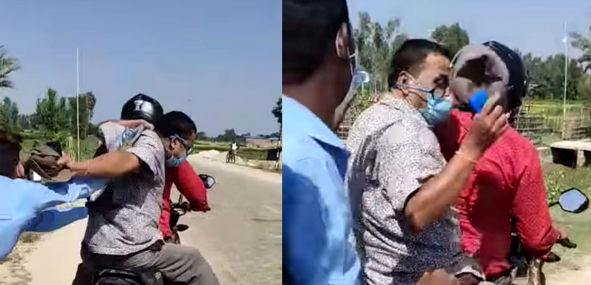 सिके राउतका कार्यकर्ताले प्रधानाध्यापकलाई चप्पलले पिटे