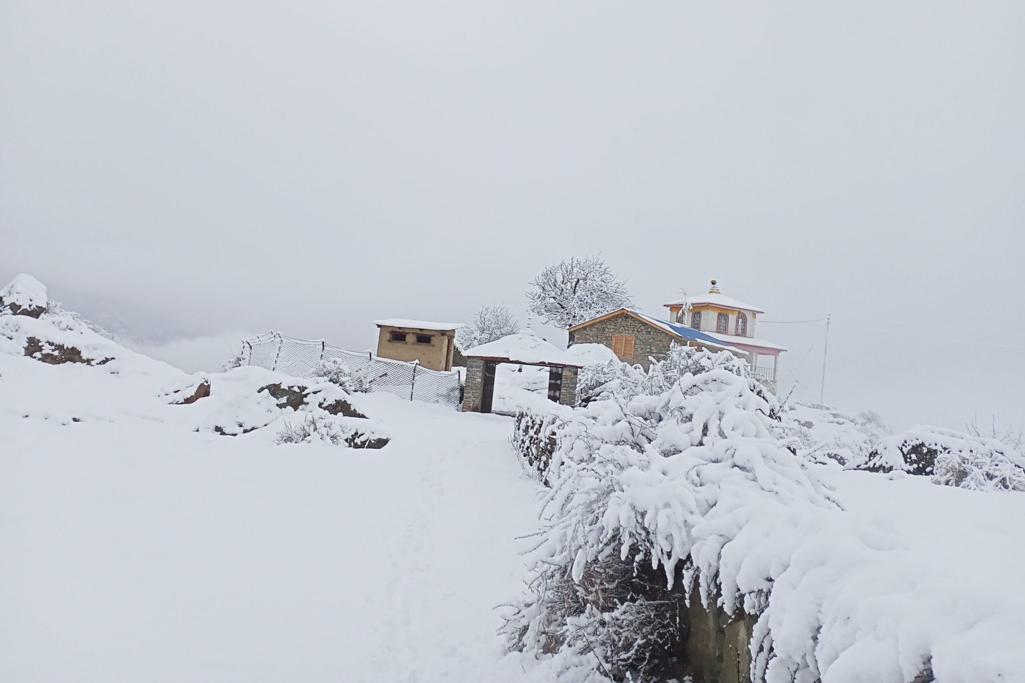 हुम्लामा भारी हिमपात, उत्तरी क्षेत्रको जनजीवन प्रभावित
