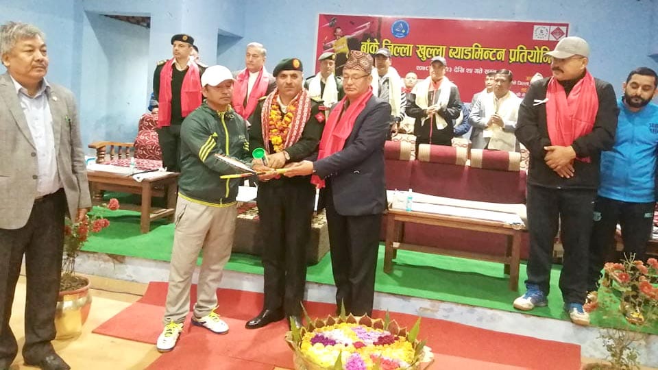 नेपालगञ्जमा जिल्लास्तरीय खुल्ला ब्याडमिन्टन प्रतियोगिता सुरु