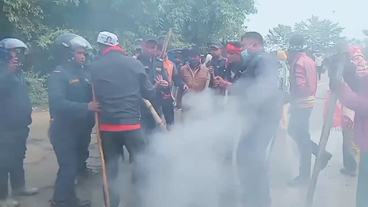 प्रदर्शनमा उत्रिएका जनमत पार्टीका १२ कार्यकर्ता प्रहरी नियन्त्रणमा
