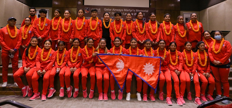 १९ वर्षमुनिको महिला फुटबल च्याम्पियनसिपमा नेपाल र बङ्गलादेशको बराबरी