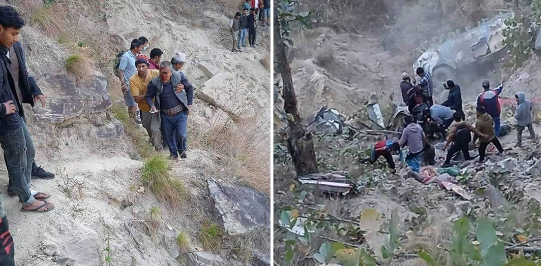 संखुवासभा दुर्घटना अपडेटः मृतक १४ जनाकै पहिचान खुल्यो