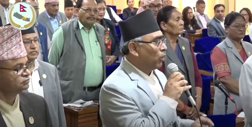 वाग्मती प्रदेश सभा बैठक अवरुद्ध : कर्मचारीलाई धम्की दिएकोबारे संसदीय छानबिन समिति गठन गर्न एमालेको माग