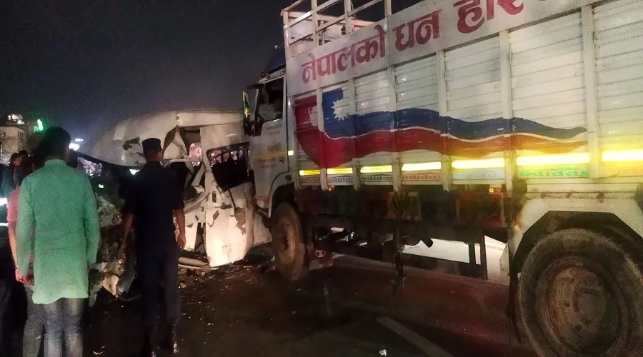 काठमाडौँको कोटेश्वरमा गाडीको ठक्करबाट पैदलयात्रीको मृत्यु