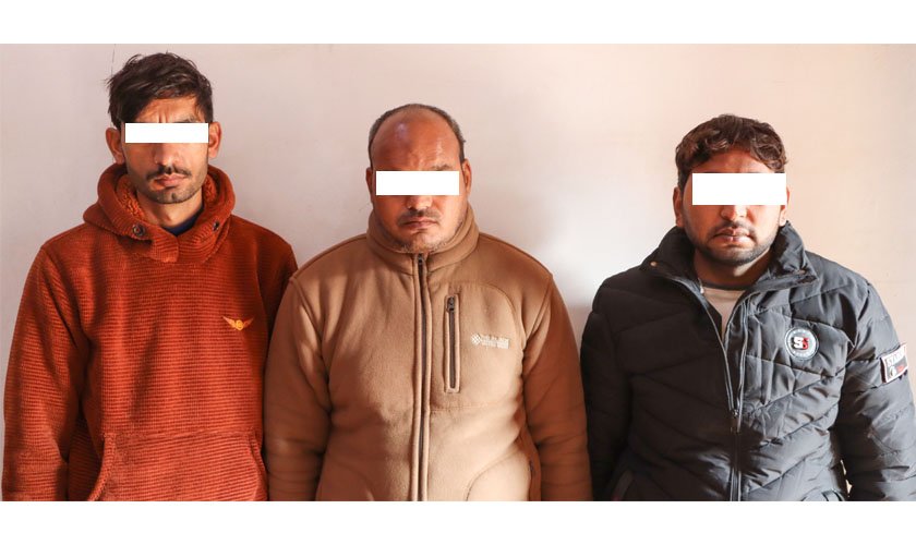 ठमेलबाट अपहरण गरी फिरौती लिने तीन पाकिस्तानी पक्राउ
