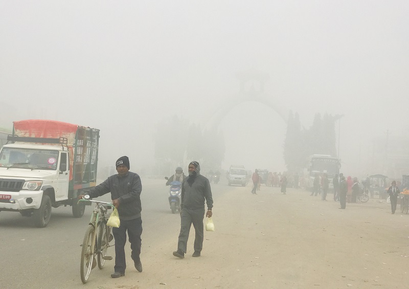 तराईका जिल्लामा हुस्सु र कुहिरो, अन्य क्षेत्रको मौसम सामान्यतया सफा