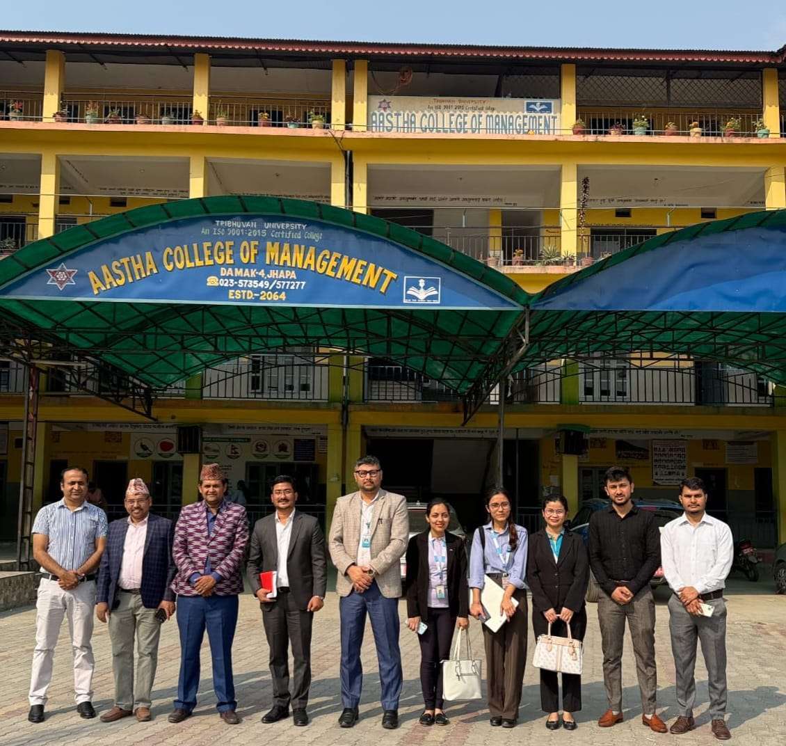 दमकको आस्था कलेज अफ मेनेजमेन्ट कलेज सँग कुमारी बैंक लिमिटेड दमक शाखाद्धारा सहकार्य गर्दै वित्तिय साक्षरता कार्यक्रम सम्पन्न